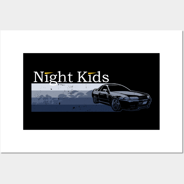 Vintage Night Kids Wall Art by CoDDesigns